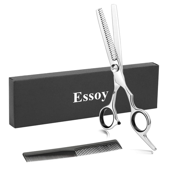Professional Thinning Shears - 6.5-Inch Hair Cutting Scissors with Stainless Steel Blades for Home Salon