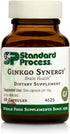 Standard Process Ginkgo Synergy - Whole Food Brain Health Supplement with Ginkgo Biloba & More - 40 Capsules