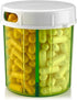 Round Pill Organizer Dispenser, Pack of 2, Pill Boxes with 4 Compartments for Medication & Vitamins