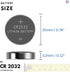 CR 2032 Batteries Combo Pack, 20 Count 3V Lithium Coin Cell