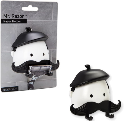 PELEG Design Mr. Razor – Suction Razor Holder for Shower Bathroom, Unique Gifts