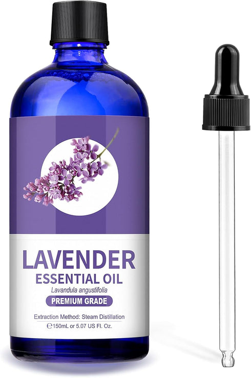 Lagunamoon Lavender Essential Oil, Pure Essential Oils for Diffusers, Aromatherapy, Relaxing Fragrance Scents (150ml)