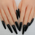 LuckForever 120pc Colored Extra Long Coffin Press on Nails, XL Ballerina False Fake Nails, Full Cover Artificial Nail