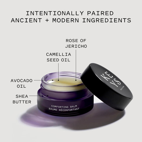 Keys Soulcare Comforting Balm, Nourishes & Brightens Skin with Camellia Seed Oil & Shea Butter, Cruelty-Free Vanilla Scent, Face + Body