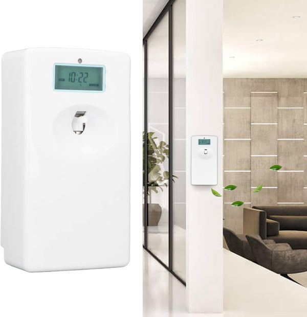 Automatic Pet Air Freshener Spray Dispenser, 17.7oz Essential Oil Diffuser, Wall Mount Free Standing Aroma Sprayer