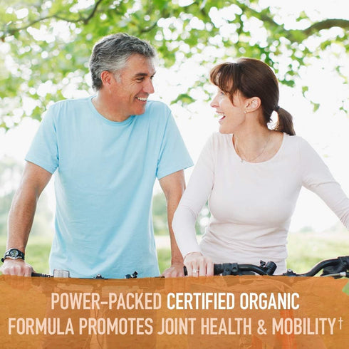 Garden of Life Organics Maximum Strength Turmeric Joints & Mobility Support - 30 Tablets, 500mg Curcumin & Black Pepper
