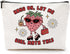 Inspirational Gifts for Women, Strawberry Gifts Makeup Bag, Positive Affirmation Gifts for Therapist, Self Care