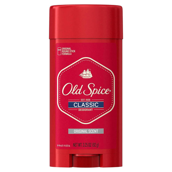 Old Spice Classic Deodorant for Men, 24hr Sweat & Odor Protection, Original Scent, 3.25 oz