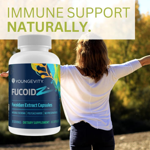 Youngevity FucoidZ - Pure Organic Maritech Fucoidan Extract & Cofactors | Immune Support | 60 Capsules