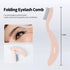 MSQ Eyelash Separator Tool, Folding Eyelash Comb Brush, Khaki Lash Comb for Eyelash Makeup
