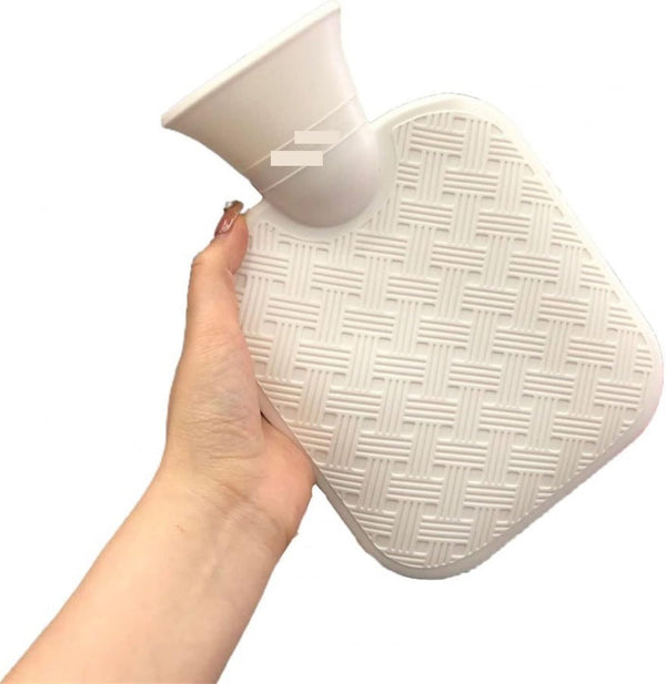 LENmzpomA Hot Water Bag,Hot Water Bottle Wide Opening Comfortable Multipurpose Classic Hot Water