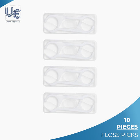 Urban Essentials Bulk Travel Toothbrush Kit - Toothbrush, Cap, Toothpaste, Floss Picks, TSA Approved (10)