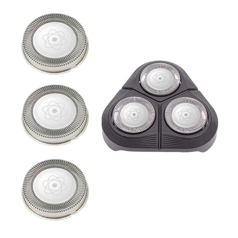 Replacement Shaver Heads with Brush, Fit for Philips HQ64, HQ54, HQ5705, HQ6070, Pack of 3