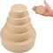 WANDIC 5 Pcs Kraft Paper Nested Boxes, Assorted Size Round Mini Gift Boxes with Lids for Wedding Birthday Jewelry