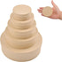 WANDIC 5 Pcs Kraft Paper Nested Boxes, Assorted Size Round Mini Gift Boxes with Lids for Wedding Birthday Jewelry