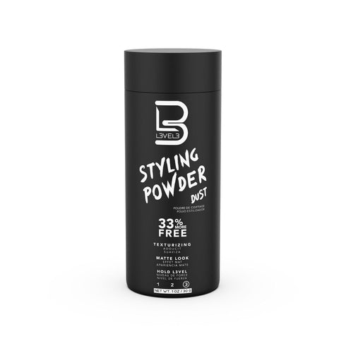 L3 Level 3 Styling Powder, Natural Look Mens Powder, Easy to Apply with No Greasy Residue