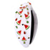 Summer Watermelon Headbands for Women, Tropical Fruit Rhinestone Crystal Wide Top Knot Hair Accessories (Fruit B-White)