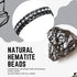 Hematite Therapy Bracelet Men and Women Natural Pain Relief and Healing Stones Beaded Hematite Bracelet, One Size, Stone Hematite