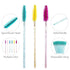 i-Laesh Crystal Mascara Sticks, Disposable Eyelash Brushes for Eyelash Extensions, Pack of 100 (Black)