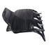 Parcelona French Paw Yoga Hair Claw Clip, Grey Black Streaks, Wide Side Slide In