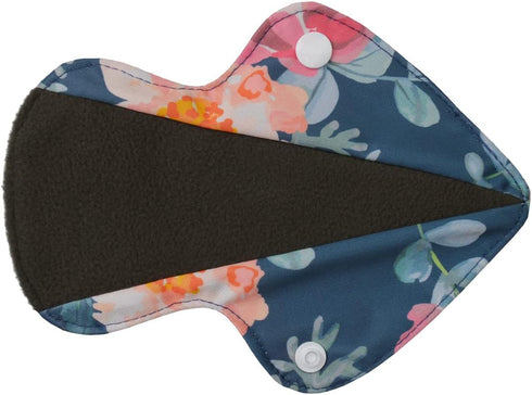 Sigzagor 5 1 Pack) Thong Panty Liners Wet Bag Cloth Menstrual Pads Sanitary Reusable Washable (Scales