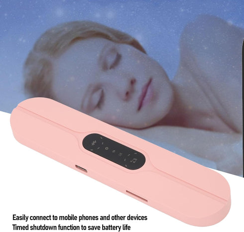 Luocute 10 Pillow Speaker, Bone Conduction Stereo Wireless Sleep Sound Machine with LED Screen and Sound Effects