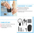 WXJ13 Hearing Aid Cleaning Kit, 13 Pieces with Nylon Brushes, Magnifier, Ventilation Rod, Screwdriver, Case for