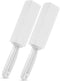 2 Pack Pumice Stone for Toilet Bowl Cleaning with Handle, Scouring Stick for Hard Water Rings and Rust (White)