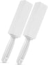 2 Pack Pumice Stone for Toilet Bowl Cleaning with Handle, Scouring Stick for Hard Water Rings and Rust (White)