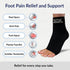 SB SOX Ankle Compression Sleeve, Plantar Fasciitis Compression Socks for Heel Pain Relief (Solid Black)