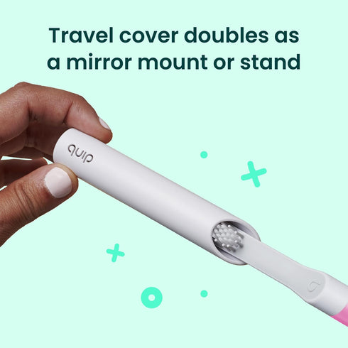 Quip Sonic Toothbrush for Adults, Timed Electric Toothbrush with Replaceable Brush Head