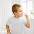 Kids' U Shaped Toothbrush Age 2-6 - 2 Premium Soft Toothbrushes with Travel Cases, Round Silicone Head