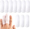 ANCIRS 10pcs Gel Finger Support Protector Caps Gloves, Silicone Fingertips for Cracking, Eczema, Arthritis (Large,