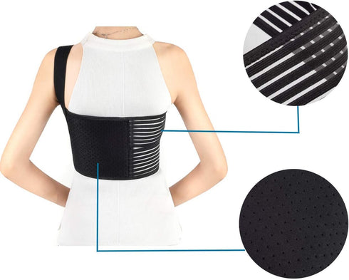 Solmyr Rib Brace for Men and Women, Broken Rib Protector Wrap for Bruised Ribs, Dislocated Ribs, and Pulled Muscle Pain