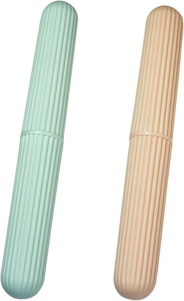 2 Pcs Travel Toothbrush Case, Portable Waterproof Toothbrush Holder for Travel, Camping, School, Home.