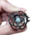 TANG SONG 4PCS Small Metal Hair Claw Clips, Flower Style Barrette Jaw Clamp for Women (Silver+Gold+Rose Gold+Black)