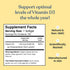Vitamin D3 5000 IU, Better Way Health, High Potency Softgel Supplement for Immune & Bone Health, 120 Softgels