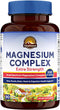 Vitalitown Magnesium Complex Supplement - 300mg Elemental Magnesium Citrate Glycinate Taurate Malate, Non-GMO, 90 Vegan