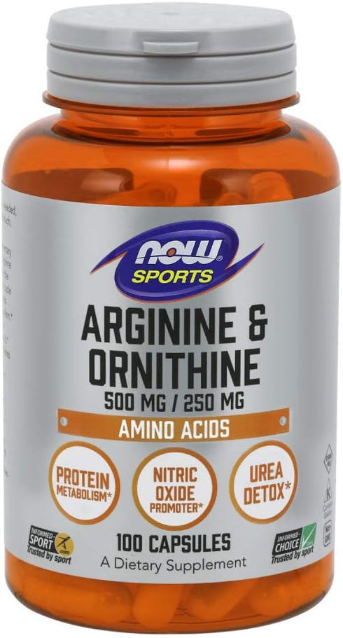 Now Foods Arginine Ornithine - 100 Caps