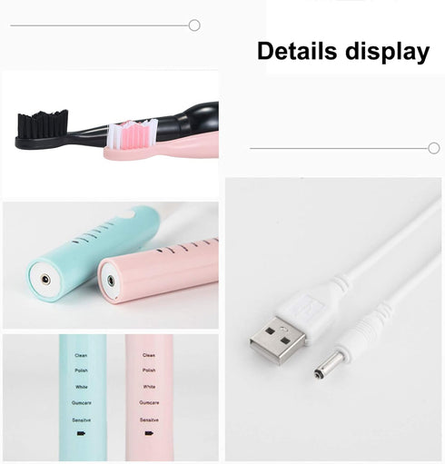 SA-86 5 4 Electric Toothbrush USB Rechargeable Toothbrush High Frequency Little Noise Timing Toothbrush Modes