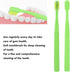 plplaaoo 10pcs V-Shaped Orthodontic Toothbrushes for Braces, Soft Bristle Toothbrush for Kids Adults