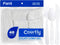 PAMI Heavy-Weight Disposable Plastic Cutlery Set, 48-Pieces King-Size White Silverware