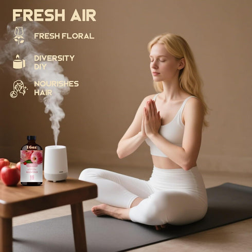 MLYNKL 16.33 oz 490 ml Apple Essential Oil Apple Oils fl for Diffusers, Humidifiers, Massage, DIY Candles, Soap