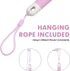 Anti-Slip Body Scrubber for Shower - Long Handle Exfoliating Back Brush with Stiff and Soft Bristles (Pink)