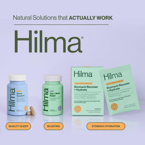 Hilma Sleep Aid with Magnesium & L-Theanine – Natural Sleep Aids for Adults, Melatonin-Free, Non-Drowsy - 2 Pack (100