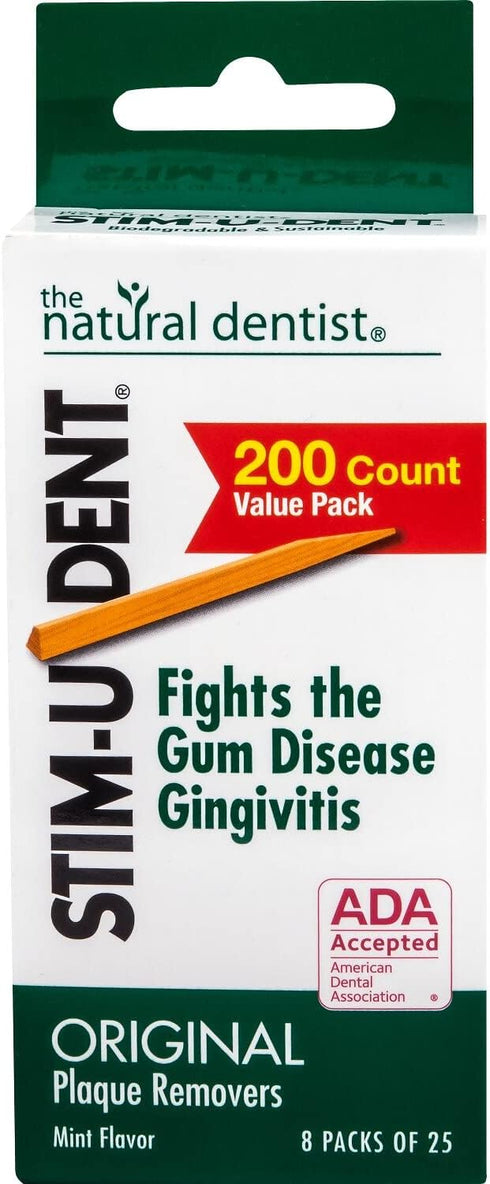 STIM-U-DENT Plaque Removers | Value Pack, Mint, 8 pk 25 ea (Pack of 2)