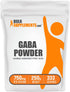 BulkSupplements.com GABA Powder, 750mg per Serving, Gamma Aminobutyric Acid, Gluten Free, 250g (8.8 oz)