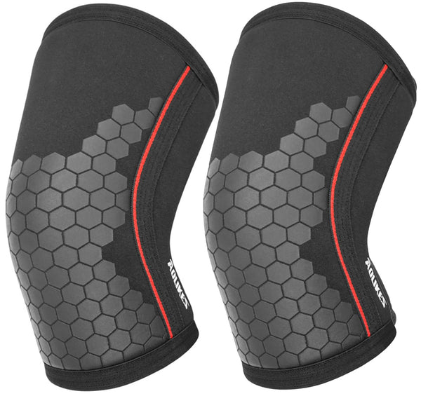 SUJAYU Knee Compression Sleeves for Men Women Weightlifting Knee Sleeves, 7mm Neoprene Knee