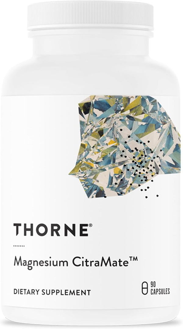 THORNE Magnesium CitraMate, Magnesium Supplement with Citrate-Malate, 90 Capsules for Heart and Bone Density Support