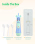 NELL&WELL Kids Electric Toothbrush, 2-Min Timer, 3 Modes, IPX 7 Waterproof, Battery Powered for Ages 3+